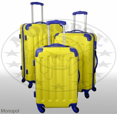 Набор чемоданов Ibiza желто-синий (3шт)