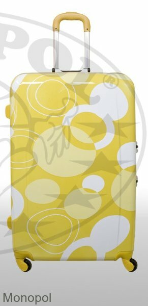 Чемодан Monopol Bubbles жёлтый Maxi