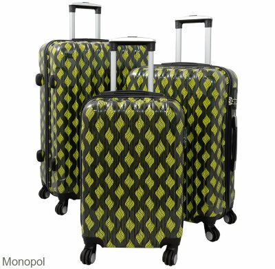 Набор чемоданов Monopol Bologna жёлтый (3 шт)