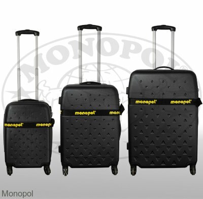 Набор чемоданов Monopol черный (3шт)